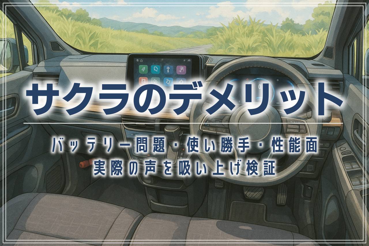 日産サクラのデメリットを徹底解説！トータルで考えて「買い」なのかを完全ガイド